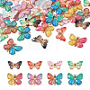 48Pcs 8 Styles Translucent Resin Pendants FIND-SW0001-27-11