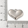 Non-Tarnish 304 Stainless Steel Stamping Blank Tag Heart Pendants STAS-G218-08P-04-3