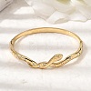 304 Stainless Steel Rhinestone Hinged Bangles for Women BJEW-B168-17G-2