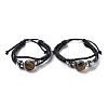 Natural Natural Tiger Eye Multi-strand Bracelets BJEW-Q337-01H-1