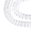 Transparent Glass Beads Strands GLAA-N028-3x6mm-01-3