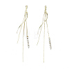 Brass Chain Tassel Big Pendants X-KK-R129-11G-1