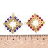 3Pcs Glass Seed Beaded Pendants PALLOY-MZ01286-4