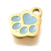 304 Stainless Steel Enamel Charms STAS-L022-466G-03-2