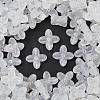 Frosted Transparent Acrylic Beads OACR-P029-09B-05-1