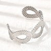 25.5MM 304 Stainless Steel Hollow Leaf Wide Cuff Bangles for Women SA-CBAB767-29P-3