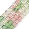 Electroplate Transparent Glass Beads Strands EGLA-K015-14B-1