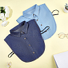 2Pcs 2 Colors Detachable Cloth Women's False Collar DIY-CP0014-06-3