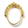 Rotatable Alloy Open Back Bezel Pendants PALLOY-I223-18G-1