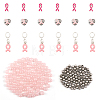 DIY Breast Cancer Awareness Theme Jewelry Making Finding Kit DIY-CA0005-36-1