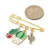 Cactus Enamel Charms Brooch JEWB-BR00153-04-3