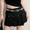 Alloy Twisted Oval Cutout Waist Chains WG99287-01-1