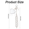 Stainless Steel Portable Lipstick Pouch Pendant Decorations HJEW-FS00109-4