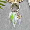 Woven Net/Web with Feather Pendant Decorations PW-WG7C0E0-04-1