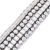 4 Strands 4 Styles Electroplated Non-magnetic Synthetic Hematite Beads Strands G-CW0001-12P-10