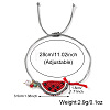 Summer Handmade Woven Watermelon & Glass Bead Charm Bracelets NP8389-2