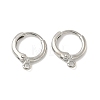 Brass Leverback Earring Findings KK-B166-05P-1