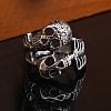 Steam Punk Style 316L Surgical Stainless Steel Skull Finger Rings SKUL-PW0005-07F-3
