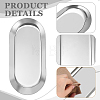 12Pcs 4 Sizes 201 Stainless Steel Oval Jewelry Plate ODIS-WA0001-34B-3