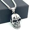 304 Stainless Steel Gothic Skull Pendant Necklaces for Men QF4021-3