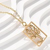 304 Stainless Steel Necklace LS-NJEW-D330-01G-08-1