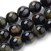 Natural Tiger Eye Beads Strands G-S259-22-10mm-1