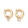 Brass Twister Clasps KK-K333-32G-1