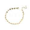 304 Stainless Steel Flat Sequin Chains Bracelets BJEW-A26-03-24-3-1