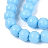Opaque Solid Color Glass Beads Strands GLAA-T032-P6mm-22-4