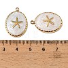 304 Stainless Steel Enamel Pendants STAS-I371-02G-02-3