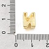 Brass Micro Pave Clear Cubic Zirconia Initial Spacer Bars KK-E802-34G-N-3