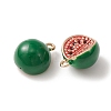 2Pcs Brass Enamel Charms KK-YW0001-73-2