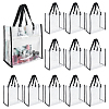Rectangle Transparent PVC Plastic Bags ABAG-WH0083-007D-1