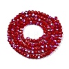 Electroplate Opaque Solid Color Glass Beads Strands LS-EGLA-A044-P2mm-L02-3