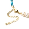 Natural Pearl Beaded Necklace NJEW-JN03765-01-6