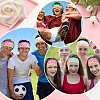 4Pcs 4 Colors Polyester Headbands for Women Girls OHAR-CN0001-05-5