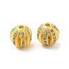 Rack Plating Brass Pave Cubic Zirconia Beads KK-D100-10G-01-1