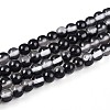 Baking Paint Transparent Glass Beads Strands DGLA-N011-4mm-10-1