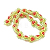 Baking Paint Glass Bumpy Beads Heart LAMP-V001-09A-2