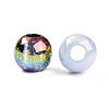 Transparent UV Plating Acrylic Beads OACR-I015-36-2