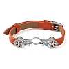 Adjustable Cowhide Bracelet Making for Beads BJEW-P394-05P-2