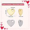 120Pcs 2 Colors 201 Stainless Steel Charms STAS-SC0004-69-2