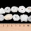 Natural Sunflower Druzy Agate Slice Beads Strands G-K381-A01-4