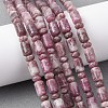 Natural Lepidolite/Purple Mica Stone Beads Strands G-H343-B01-01-1