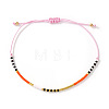 Bohemian Glass Seed Bead Braided Bracelets WO6368-16-1