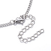 Tarnish Resistant 304 Stainless Steel Curb Chain Bracelets LS-STAS-G116-01P-2