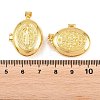 Religion Brass Locket Pendants KK-D232-21G-02-3