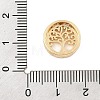 Brass Micro Pave Clear Cubic Zirconia Slide Charms ZIRC-I068-31G-3