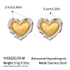 Heart 304 Stainless Steel Stud Earrings AO8083-11-1