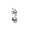 Brass Micro Pave Cubic Zirconia Charms KK-P295-19P-1